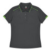 Hamilton Womens Polos Slate Neon Green